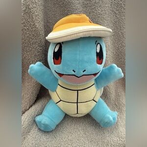 Pokemon Squirtle Plushie With Sun Visor